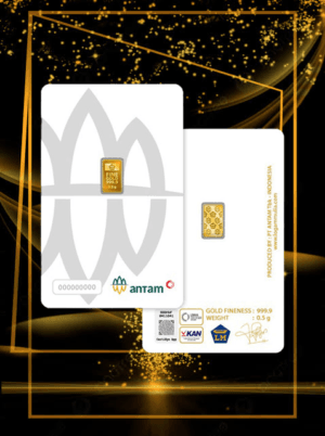 Emas Antam 0,5Gram Certicard 2026