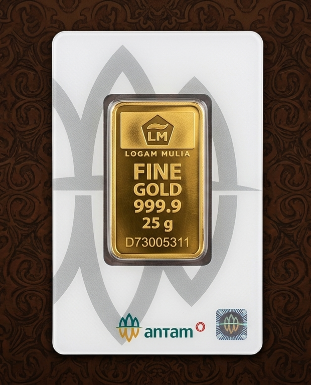 Emas Antam 25Gram Certicard 2026 - Gambar 2