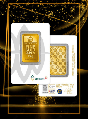 Emas Antam 25Gram Certicard 2026